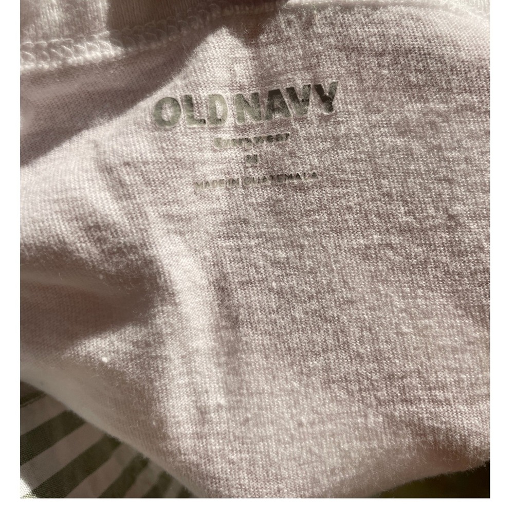 Old Navy EveryWear Bonjour Paris Graphic Tee White Short Sleeve Cotton T-Shirt M - Picture 3 of 7